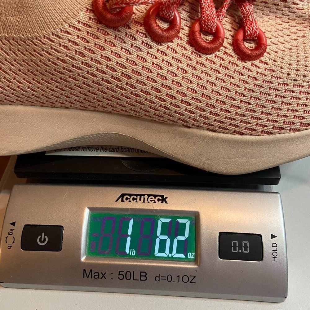 Allbirds Men 9.5 Tree Dasher Shoe Coral Pink Sneaker Lace Up Athletic Active Gym - Picture 9 of 9